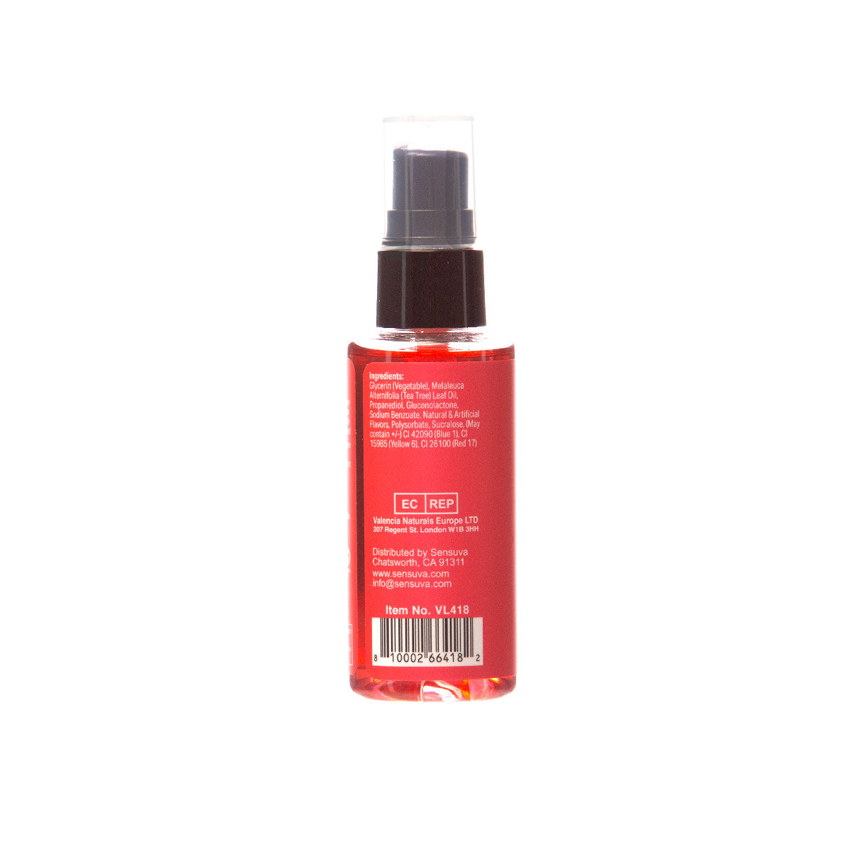 Sensuva Sizzle Lips Gel Comestible Chauffant Fraise 57 g