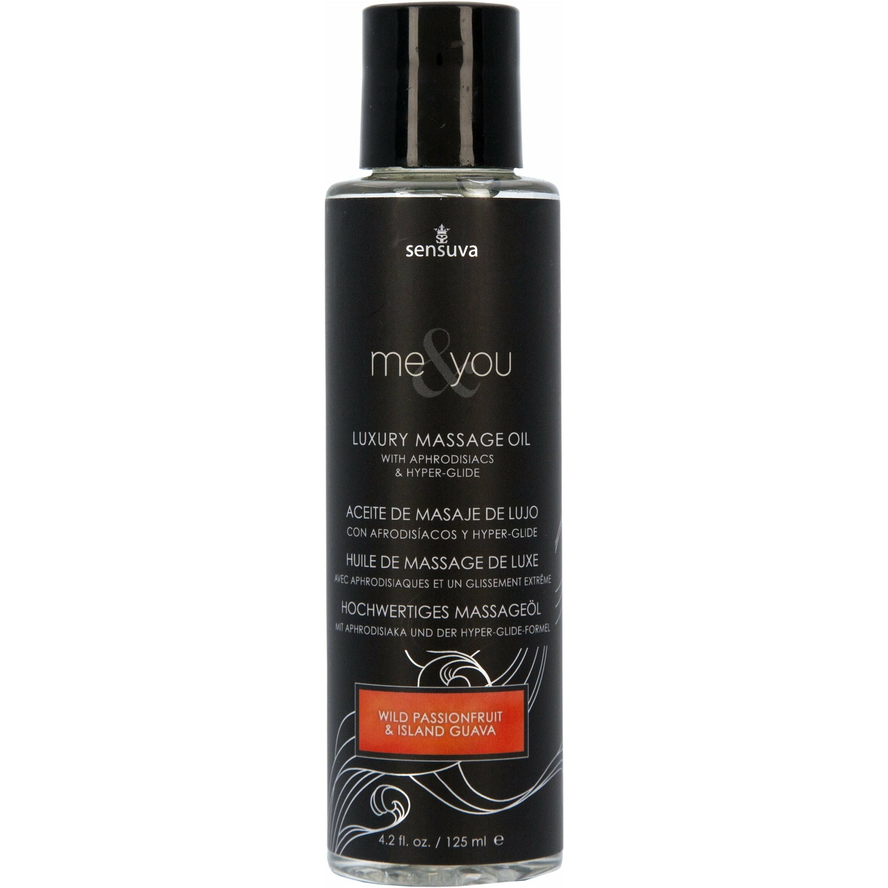 Sensuva Me&You – Huile de Massage de Luxe – 125 ml - Fruit de la Passion Sauvage & Goyave Tropicale