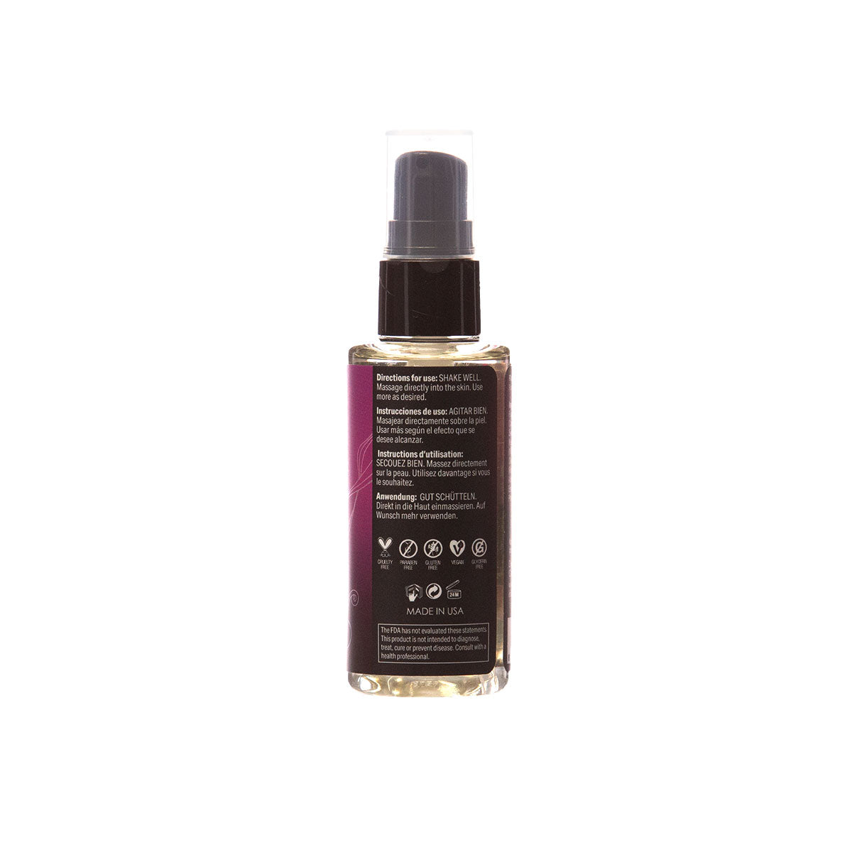Sensuva Me & You Massage Oil Sweet Secrets 2 oz