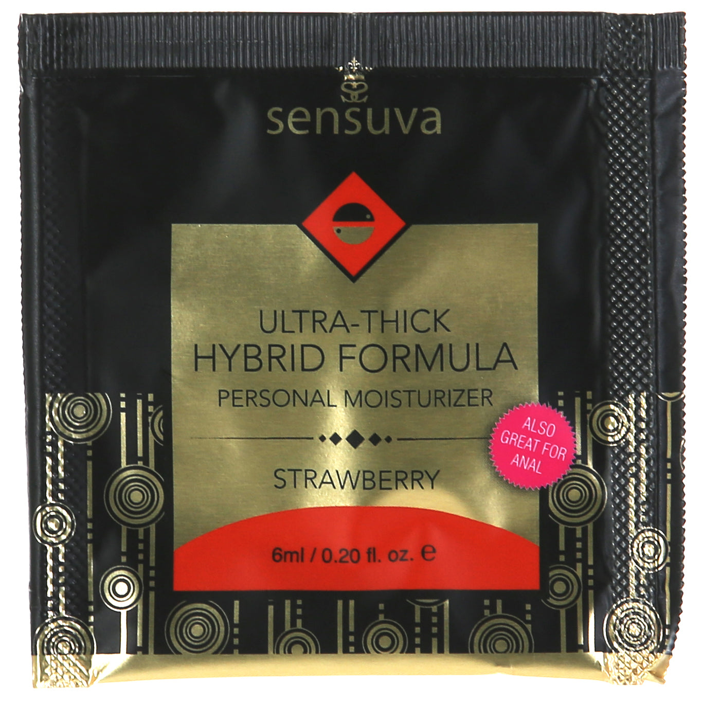 Sensuva Formule Hybride Ultra-Épaisse – Hydratant Personnel - 6ml/0.2oz, Fraise