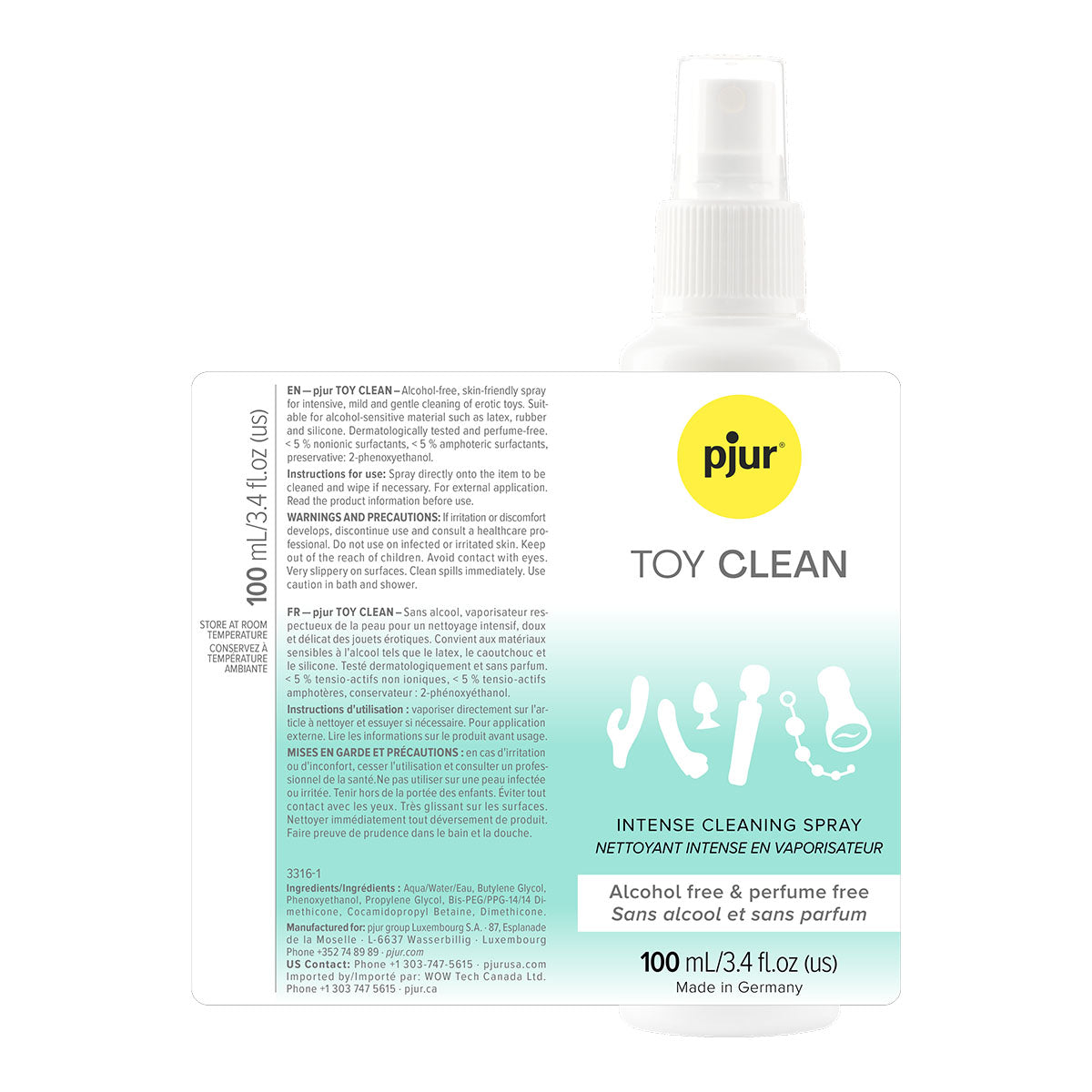 pjur® - TOY CLEAN - Intense Cleaning Spray - 100 mL / 3.4 fl. oz.