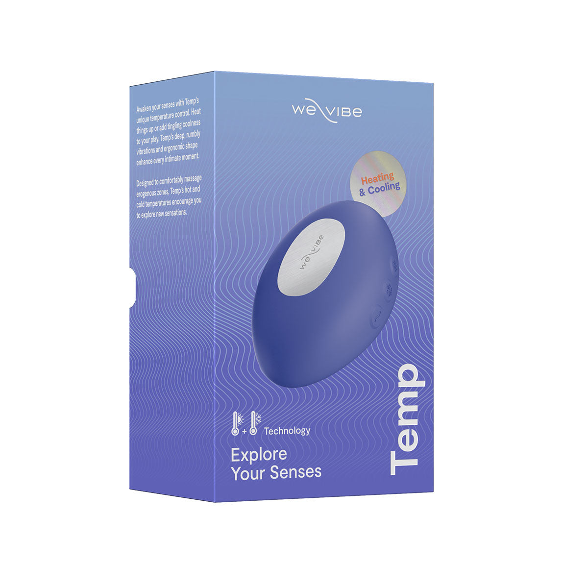 We-Vibe® Temp Masseur Chauffant et Refroidissant – Bleu lavande