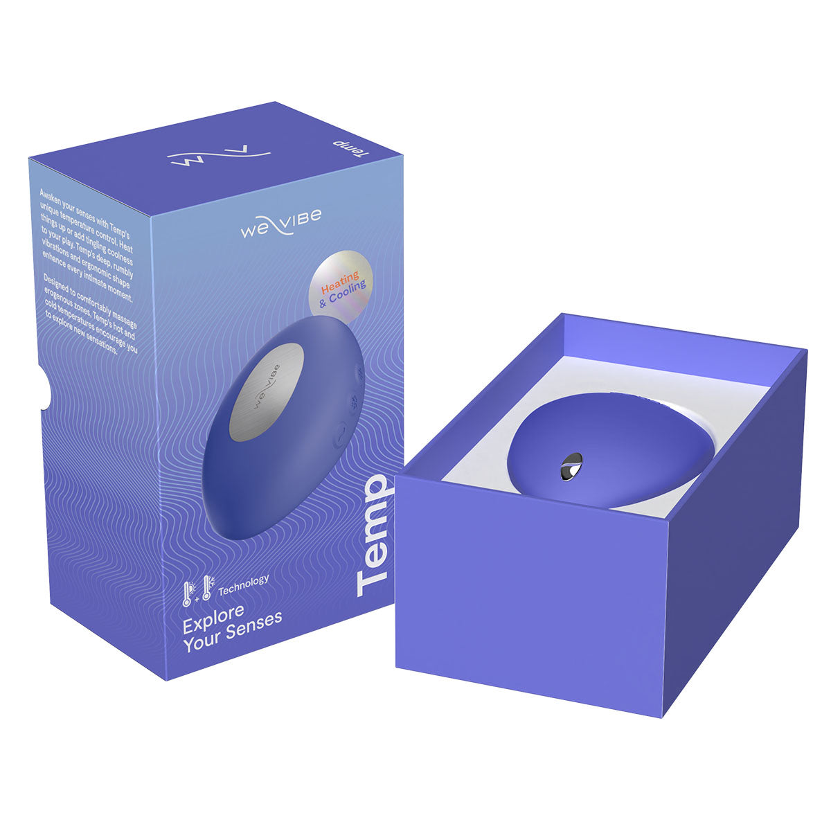 We-Vibe® Temp Masseur Chauffant et Refroidissant – Bleu lavande