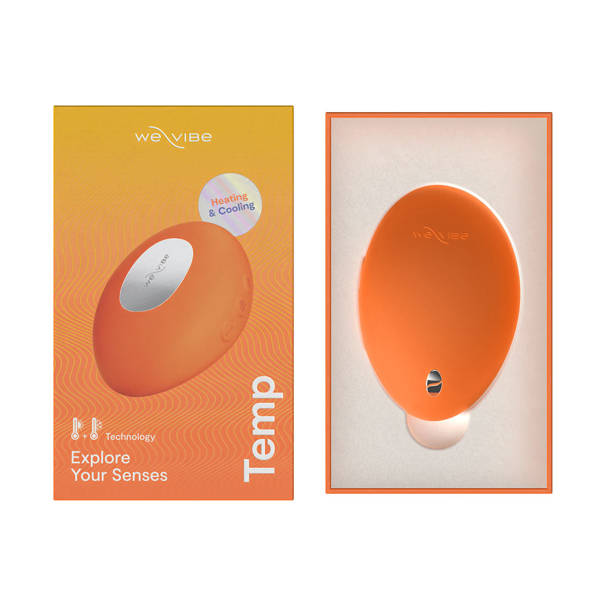 We-Vibe® Temp Masseur Chauffant et Refroidissant – Mandarine