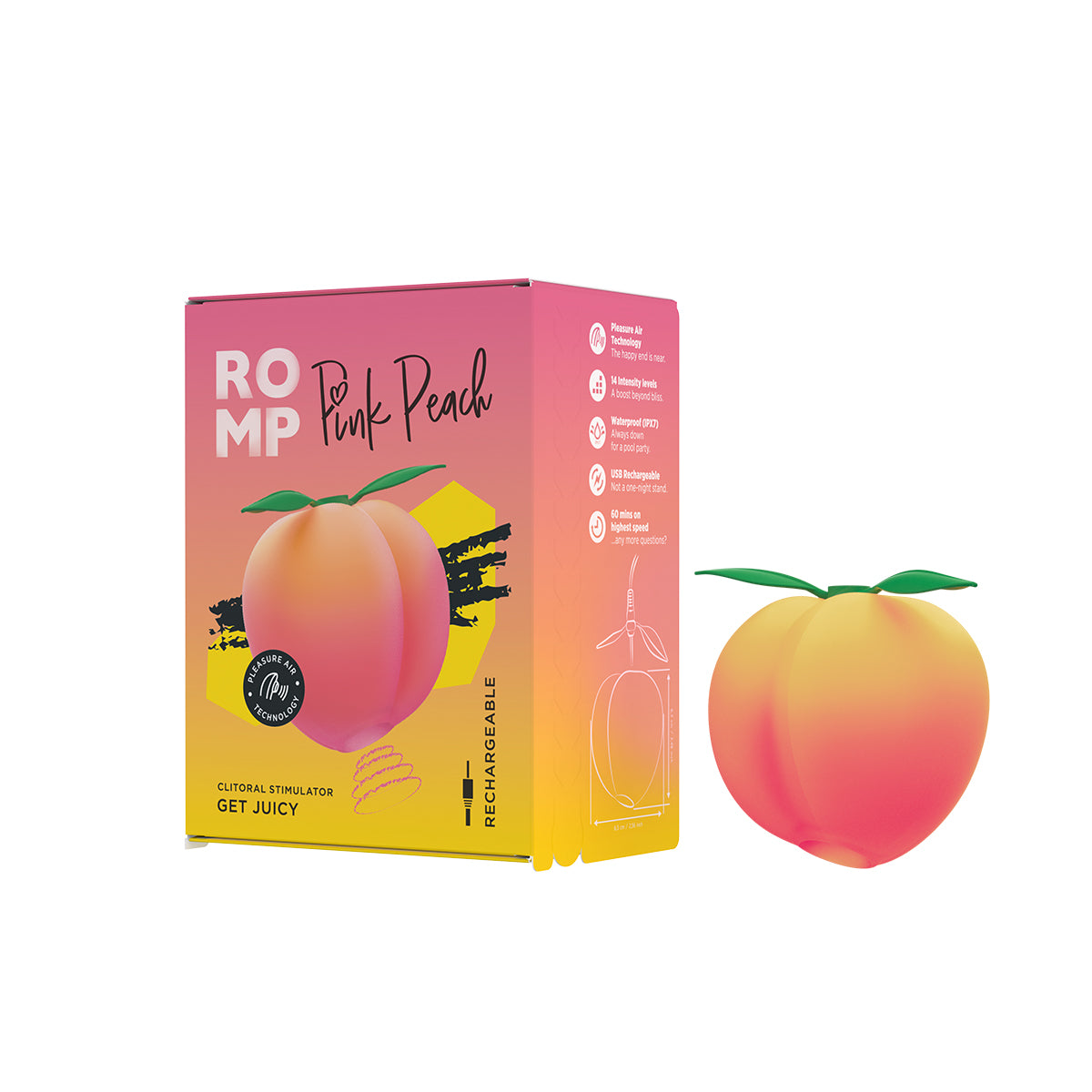 ROMP Pink Peach Clitoral Stimulator