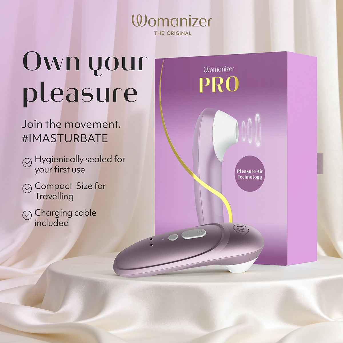 Womanizer Pro – Clitoral Stimulator – Lilac