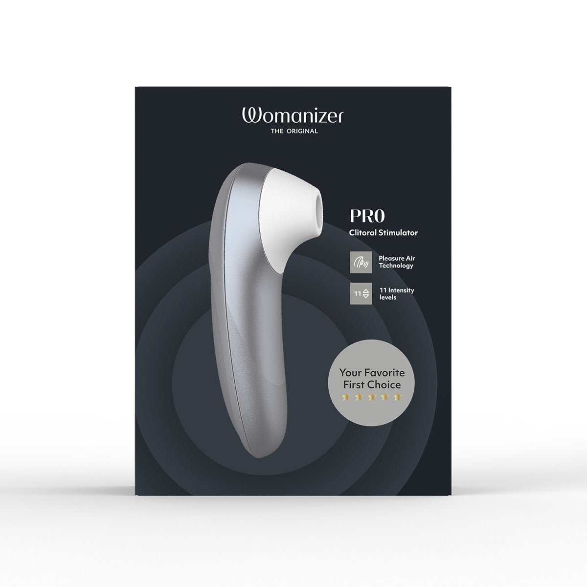 Womanizer Pro – Clitoral Stimulator – Silver Grey