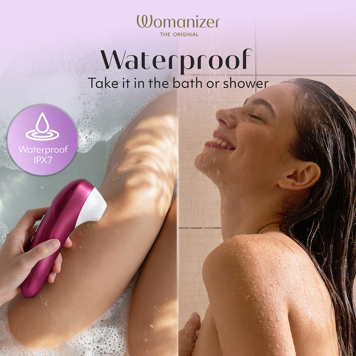 Womanizer Pro – Stimulateur clitoridien – Rose vif