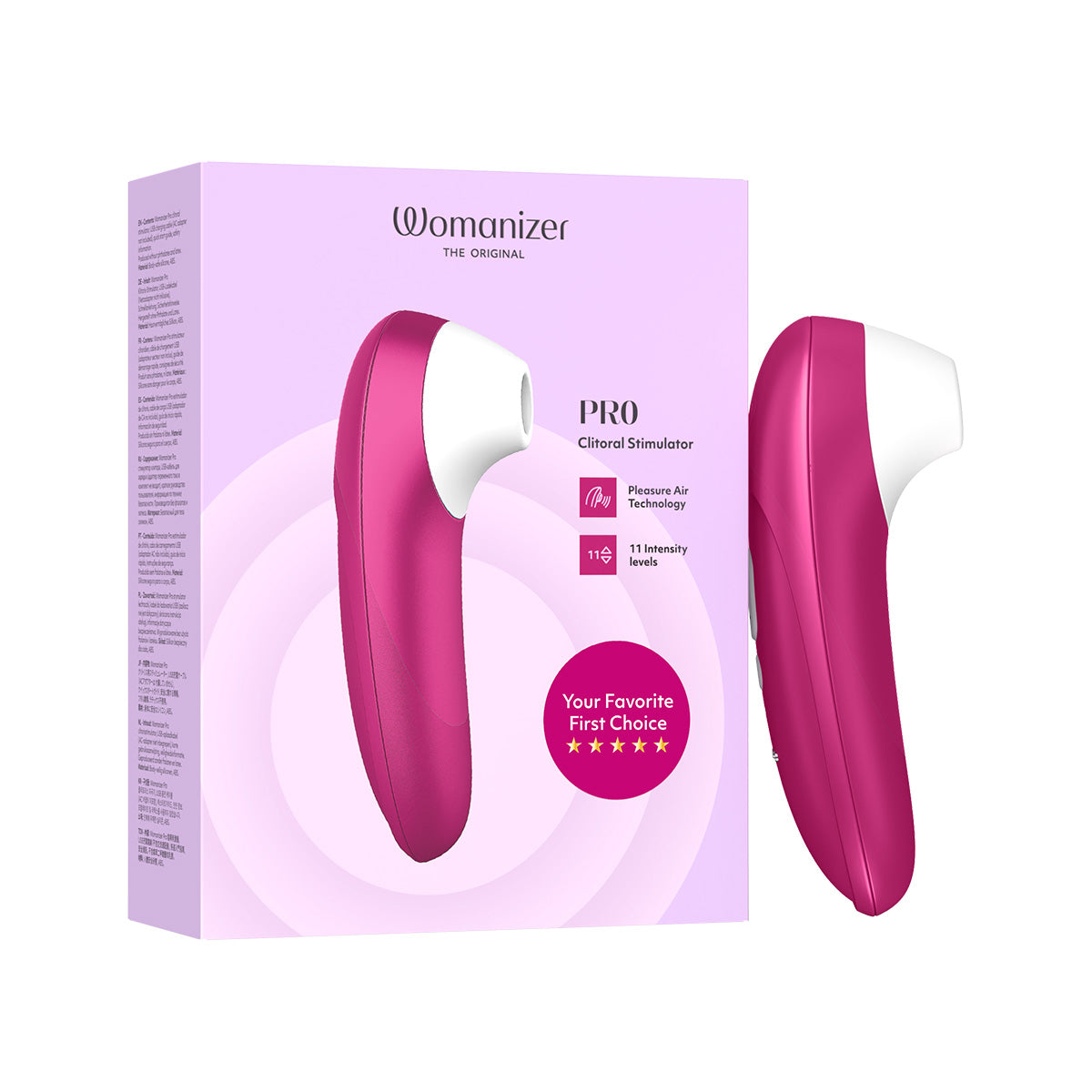 Womanizer Pro – Stimulateur clitoridien – Rose vif