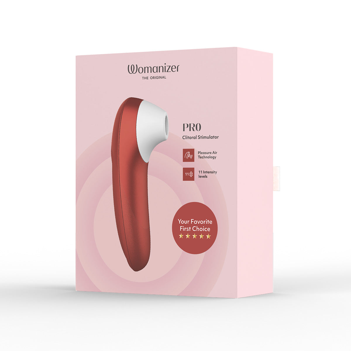Womanizer Pro – Stimulateur clitoridien – Rouge bordeaux