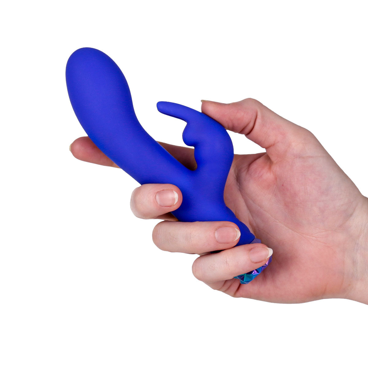 M'Lady - Silicone Stud Bunny Vibrator - Blue