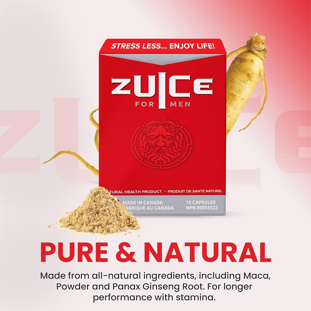 ZUICE FOR MEN - Male Enhancement Formulate - 10 capsules