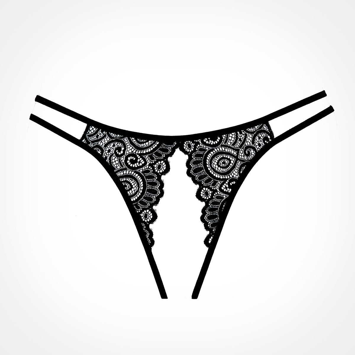 Adore by Allure - Lovestruck Panty - Black - One Size