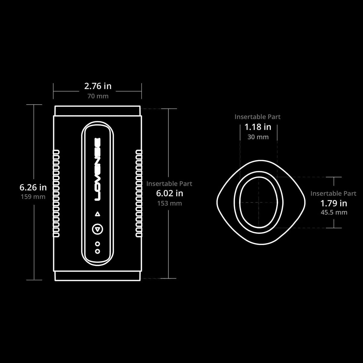 Lovense - Calor - Bluetooth Depth-Controlled Male Masturbator