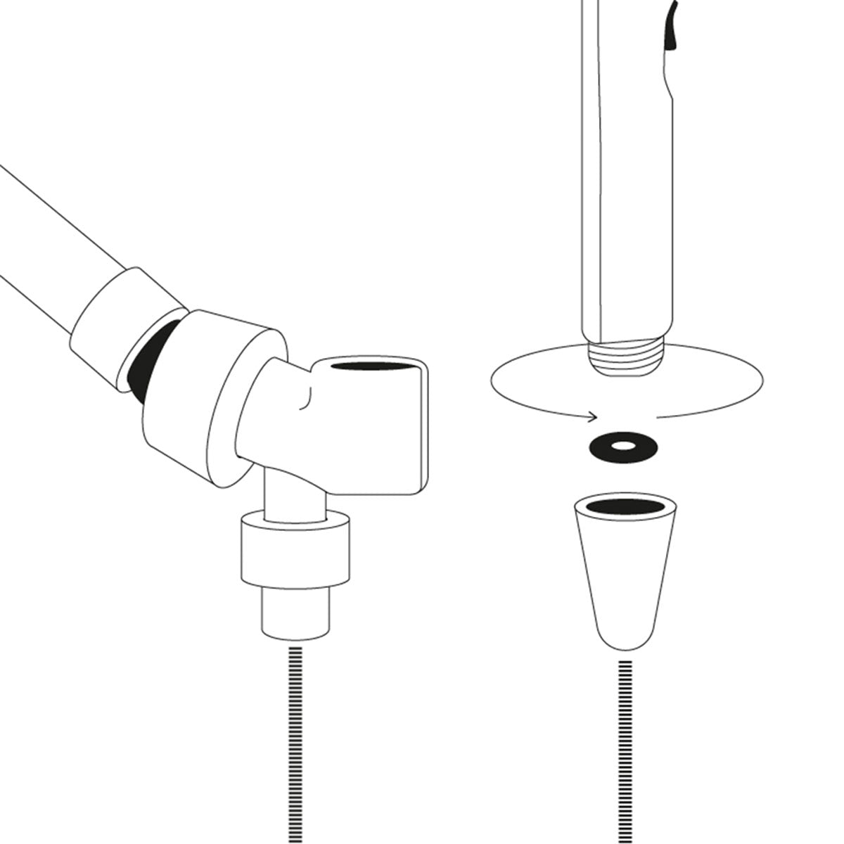Womanizer - Wave Shower Hose & Shower Arm Mount Set