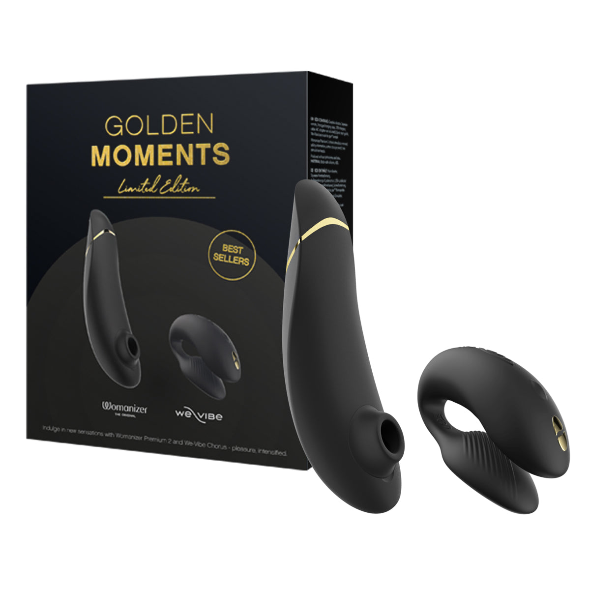 We-Vibe® & Womanizer - Golden Moments 2.0 - Coffret Cadeau Édition Limitée - Noir