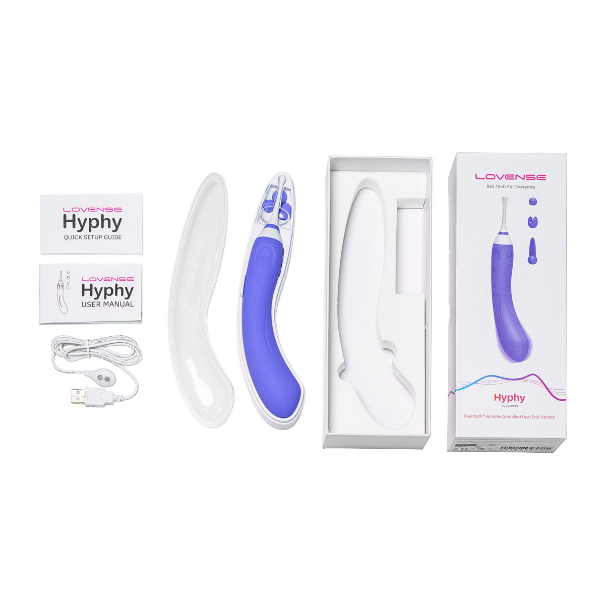 Lovense - Hyphy - Bluetooth Remote-Controlled Dual-End Vibrator