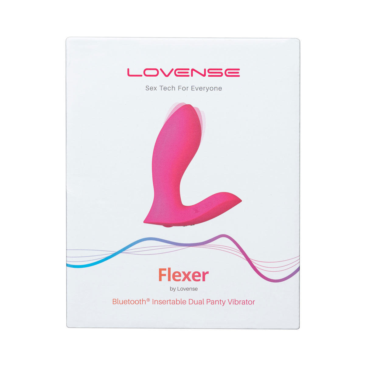 Lovense - Flexer - Bluetooth® Insertable Dual Panty Vibrator - Pink