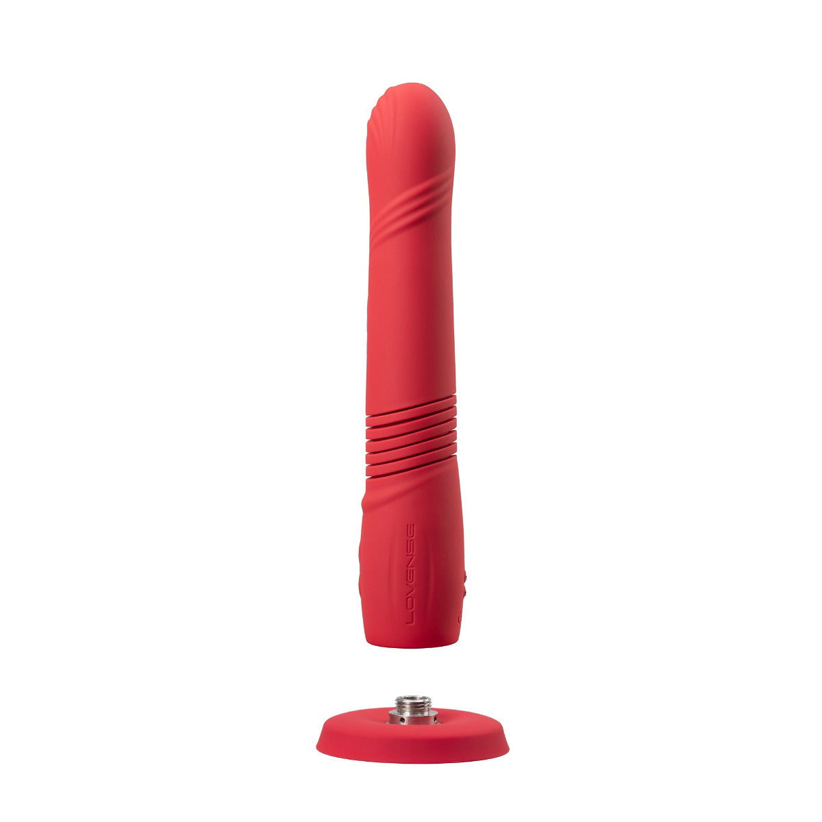 Lovense - Gravity - Bluetooth® Automatic Thrusting & Vibrating Dildo - Red