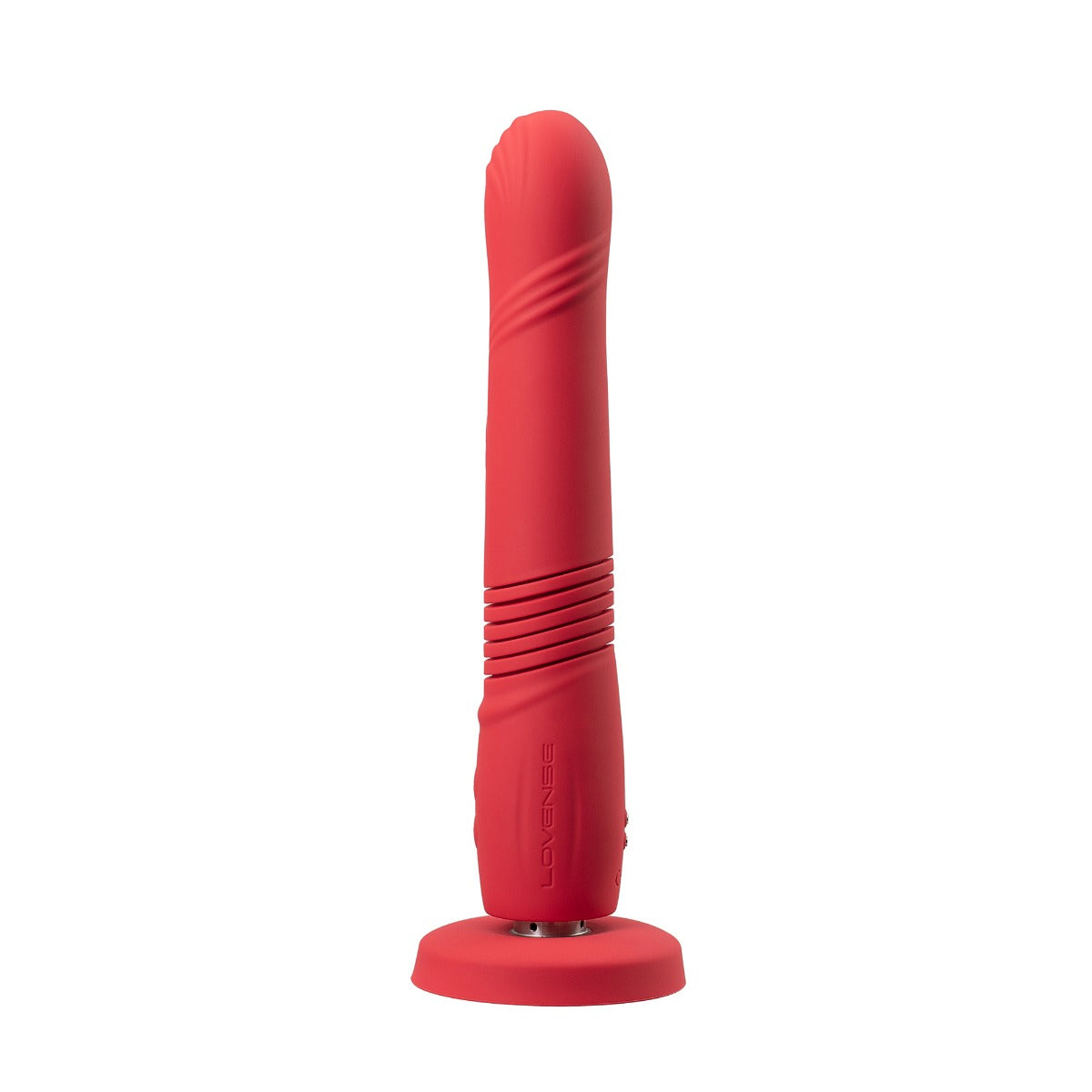 Lovense - Gravity - Bluetooth® Automatic Thrusting & Vibrating Dildo - Red