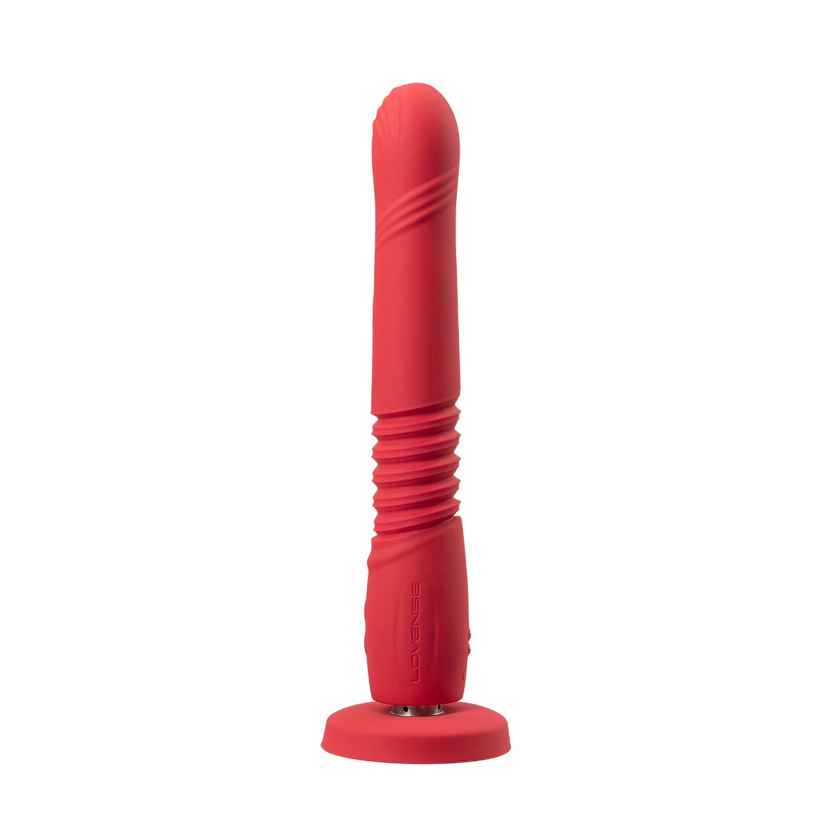 Lovense - Gravity - Bluetooth® Automatic Thrusting & Vibrating Dildo - Red