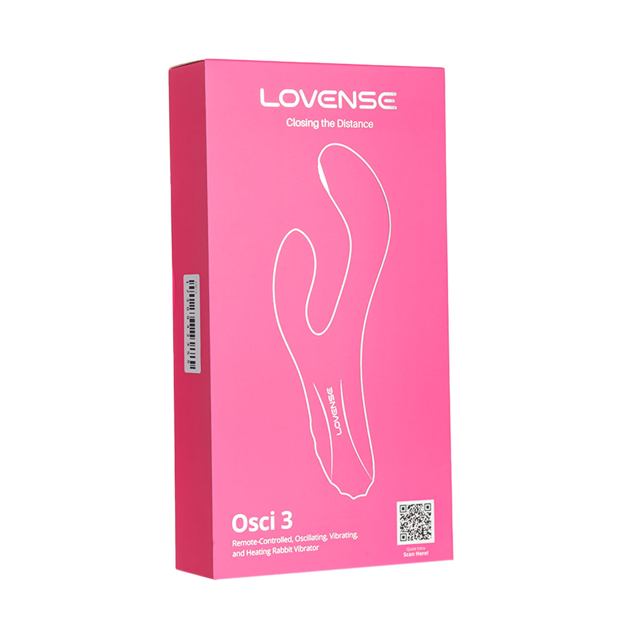Lovense - Osci 3 - Remote Controlled Oscillating Vibrating & Heating Rabbit Vibrator