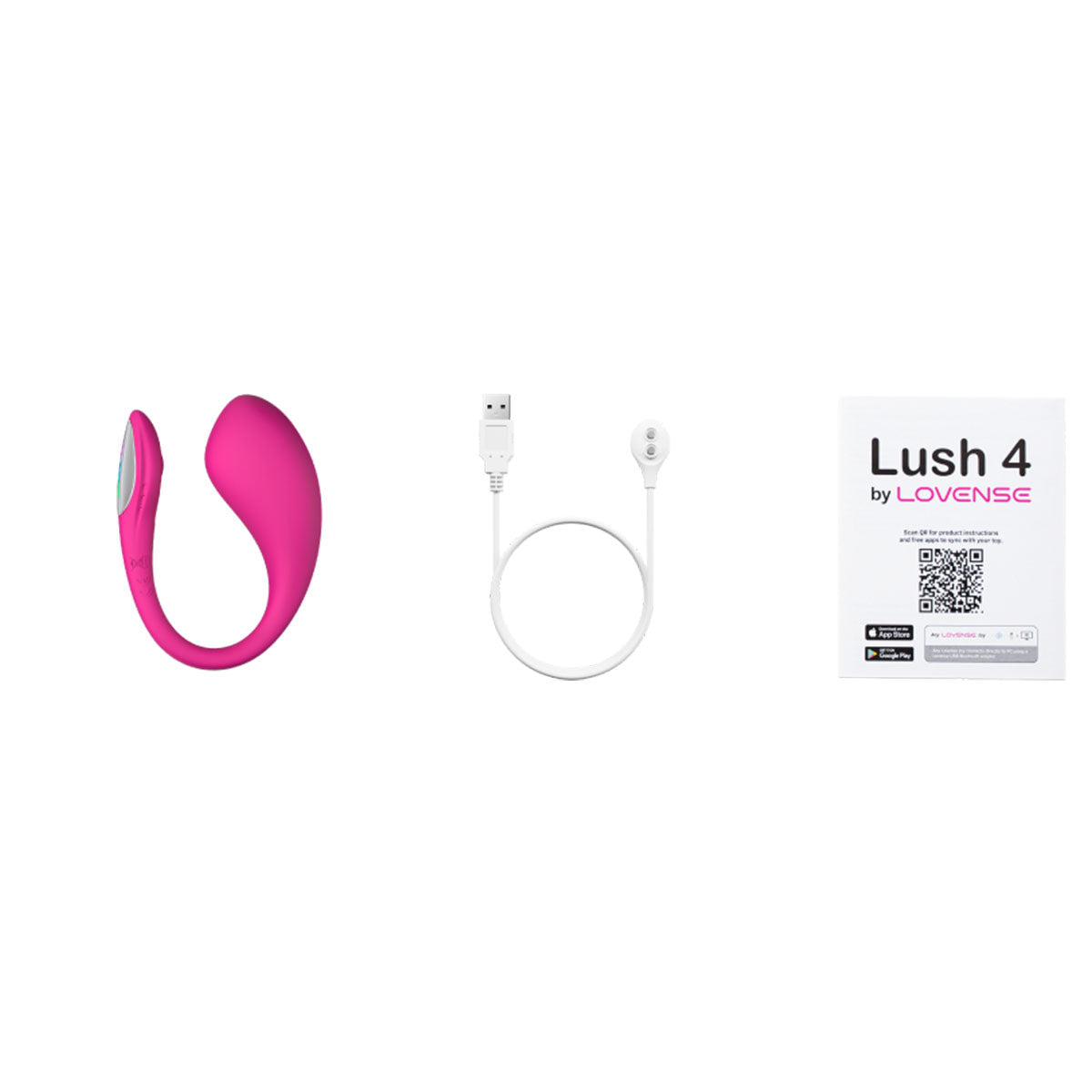 Lovense - Lush 4 Remote Control Vibrator - Pink