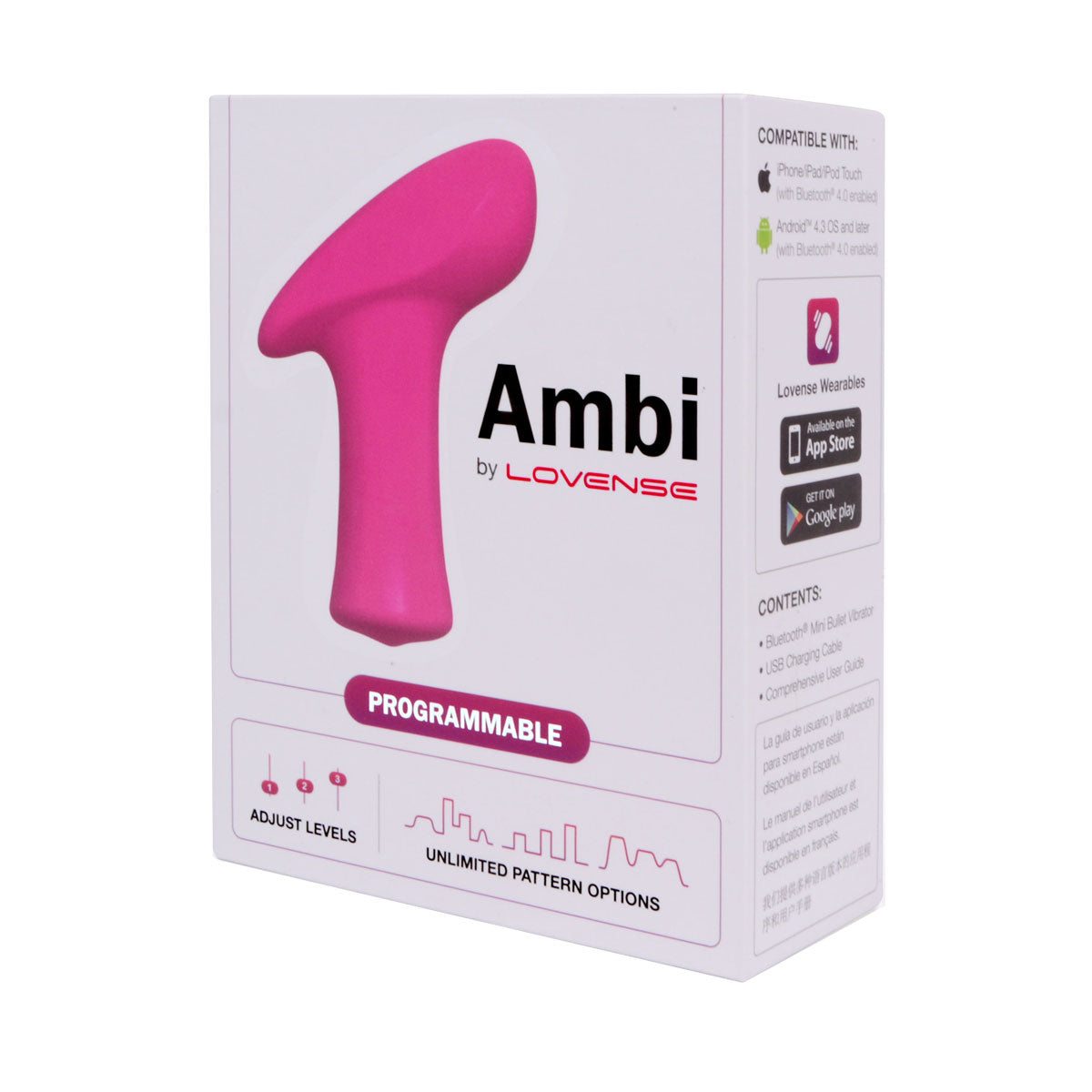 Lovense - Ambi - Bluetooth Bullet Vibrator - Pink