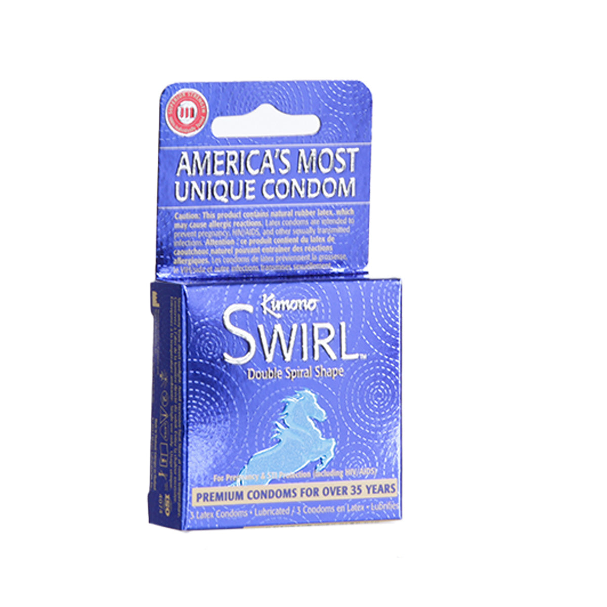 Kimono Swirl – Préservatifs forme double spirale – Pack de 3