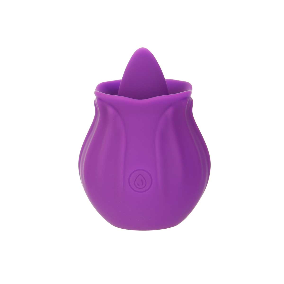 M'Lady - Rose Flickering Tongue Vibrating Clitoral Stimulator - Purple