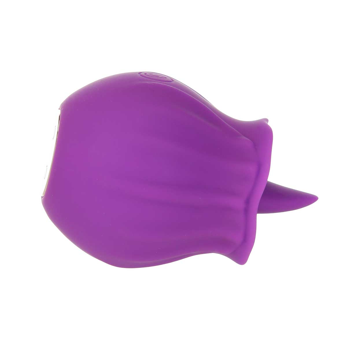 M'Lady - Rose Flickering Tongue Vibrating Clitoral Stimulator - Purple