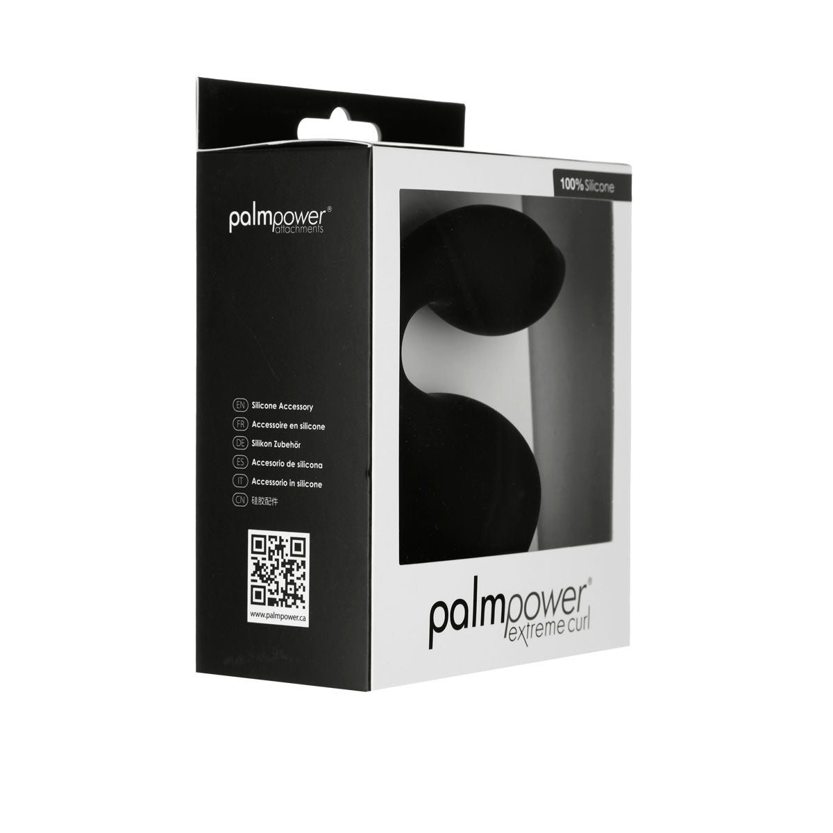 PalmPower - Extreme Curl - Silicone Massage Head - Black (For Use with PalmPower Extreme)