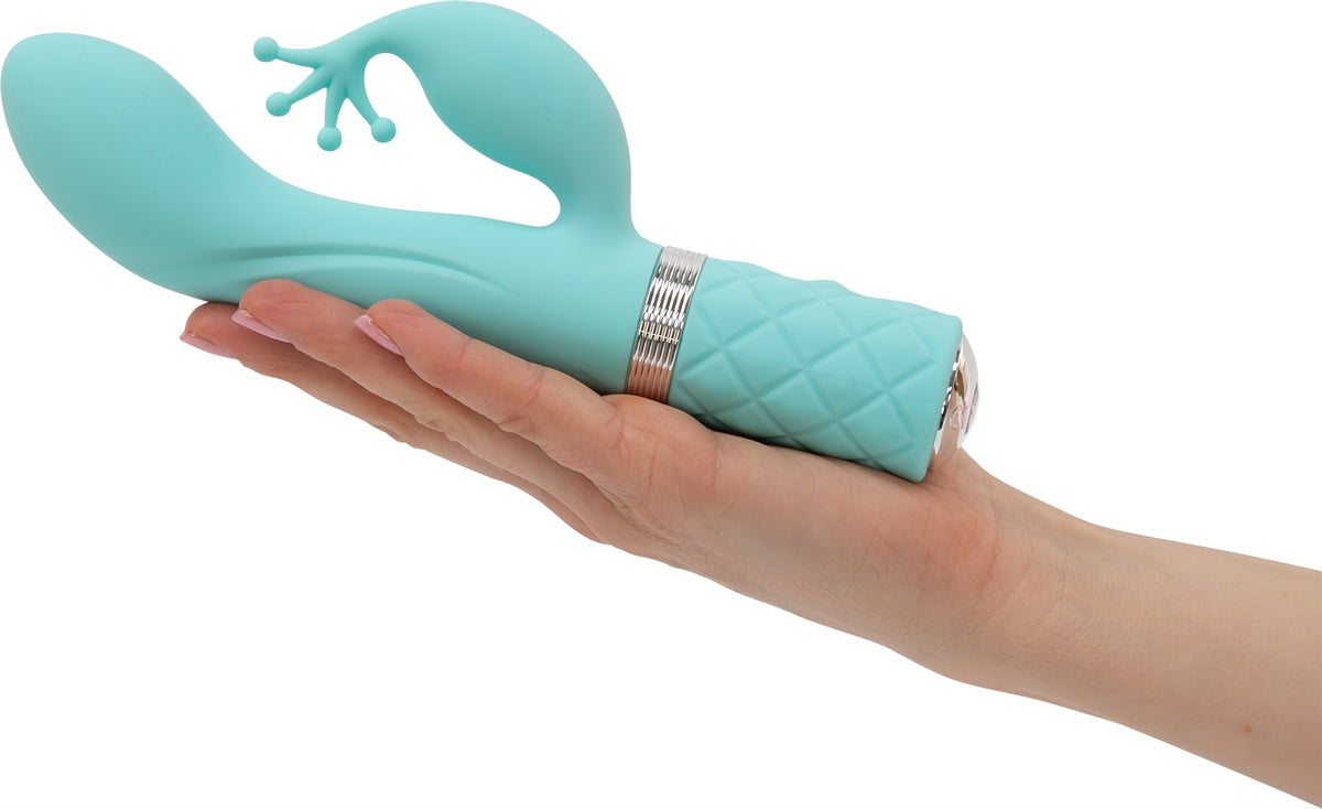 Pillow Talk - Kinky Dual Vibrator - Rechargeable - Teal