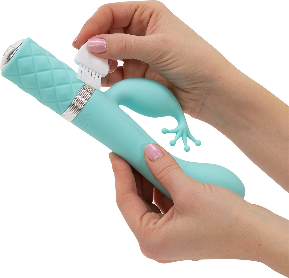 Pillow Talk - Kinky Dual Vibrator - Rechargeable - Teal