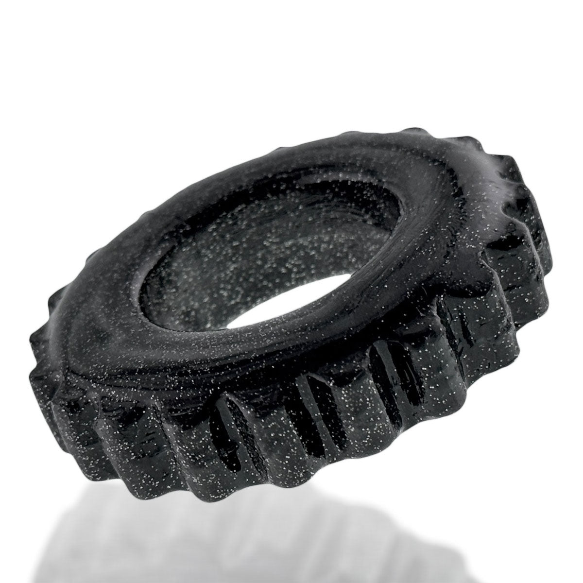 OXBALLS - Plushy Padded Cockring – Black Mica