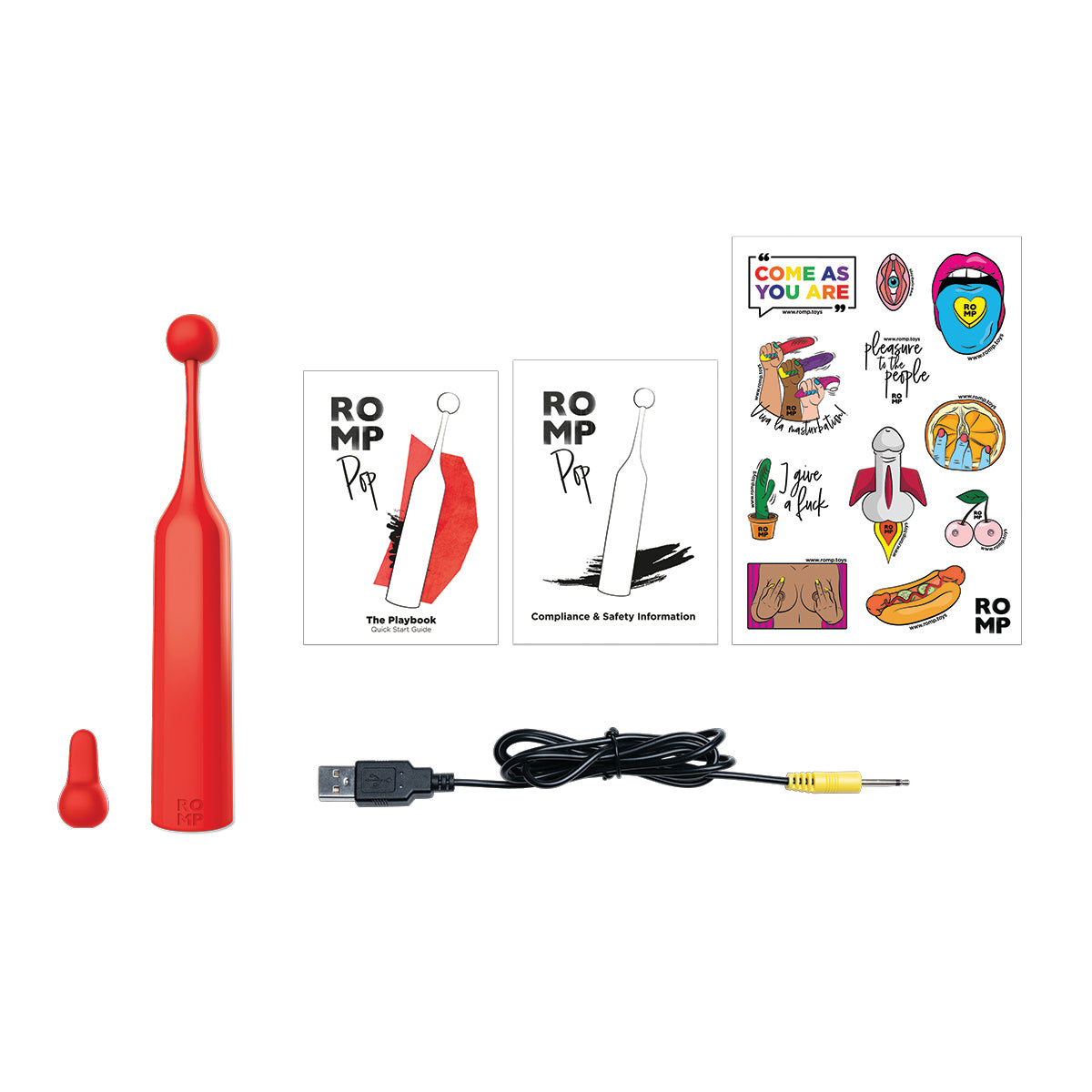 ROMP - POP - Clitoral Stimulator - Red