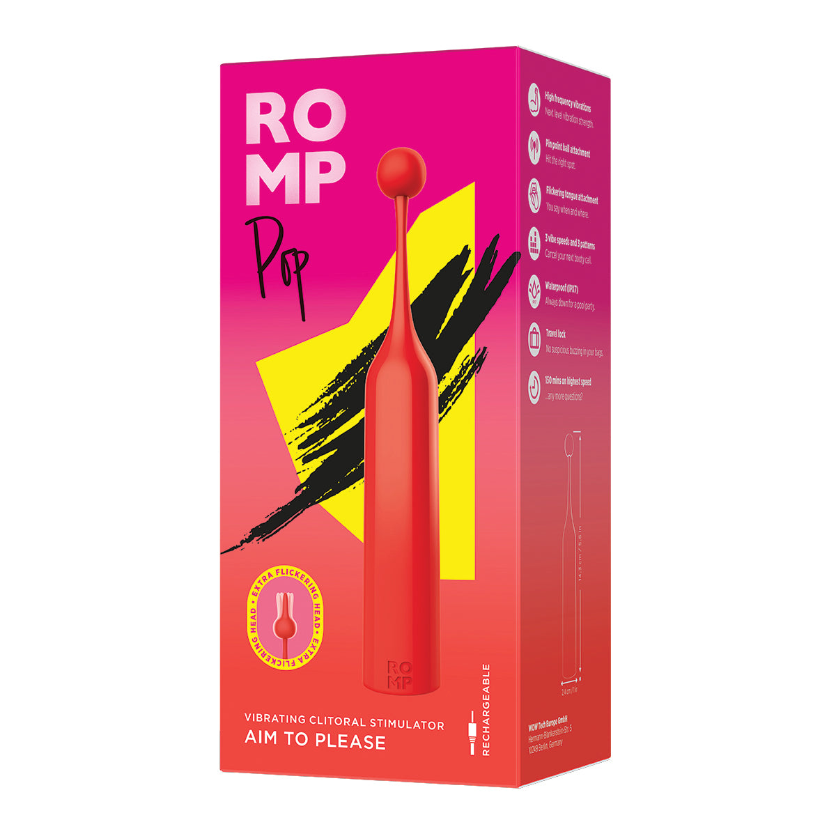 ROMP - POP - Clitoral Stimulator - Red