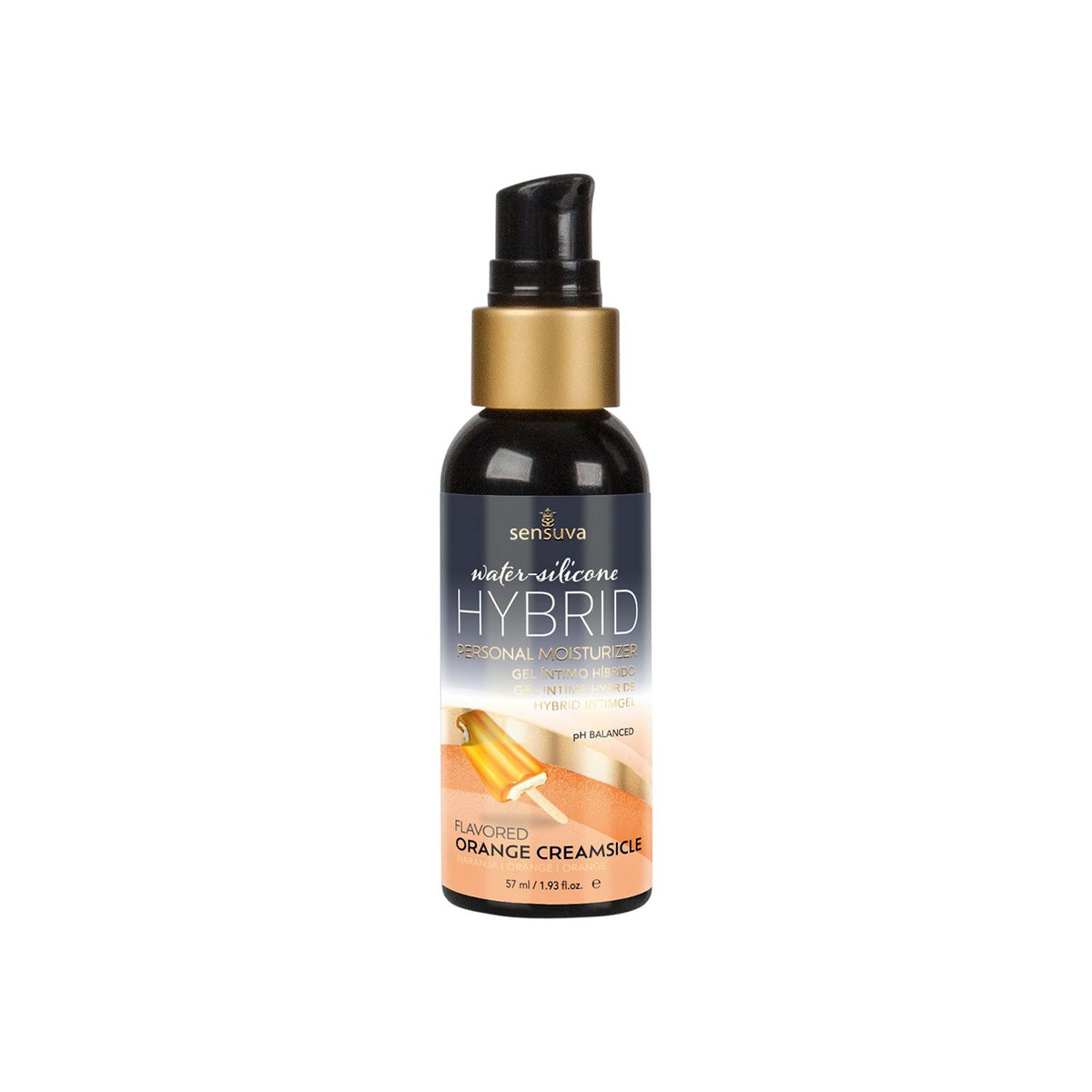 Sensuva Naturel à base d'eau – Hydratant intime aromatisé - 54 g - Orange Crème Glacée