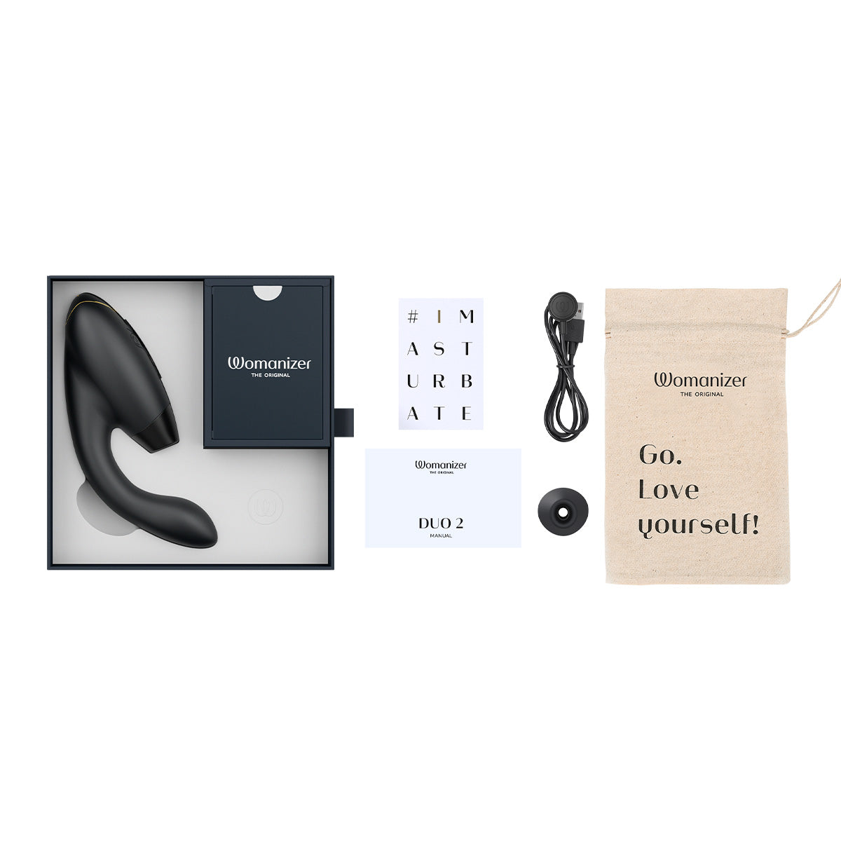 Womanizer - DUO 2 - Dual Stimulator - Black