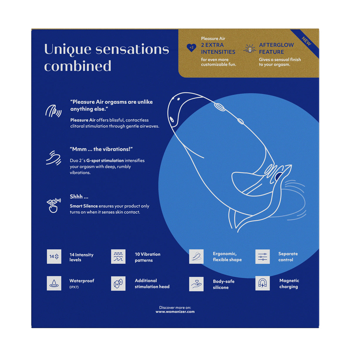 Womanizer - DUO 2 - Dual Stimulator - Blueberry