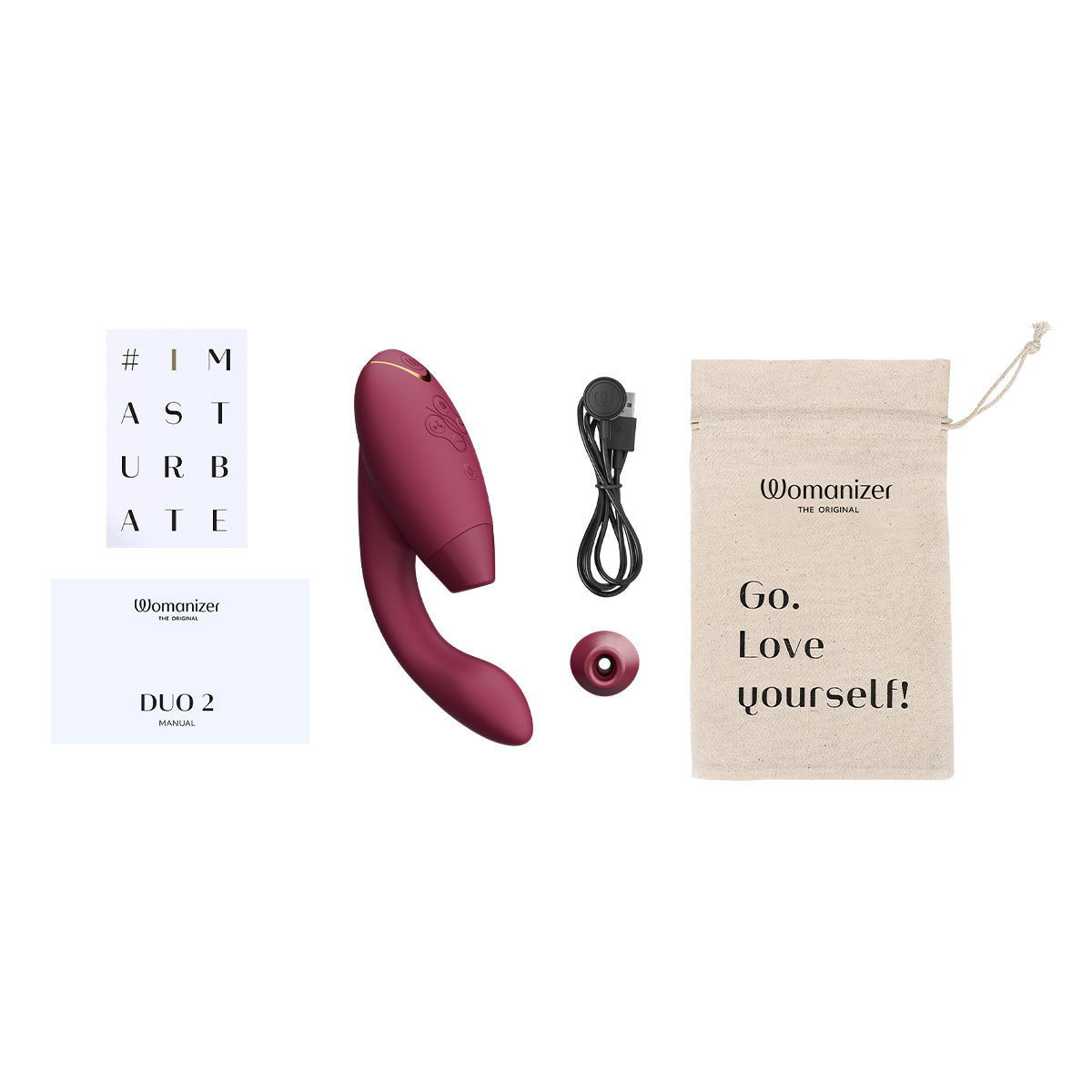 Womanizer - DUO 2 - Dual Stimulator - Bordeaux