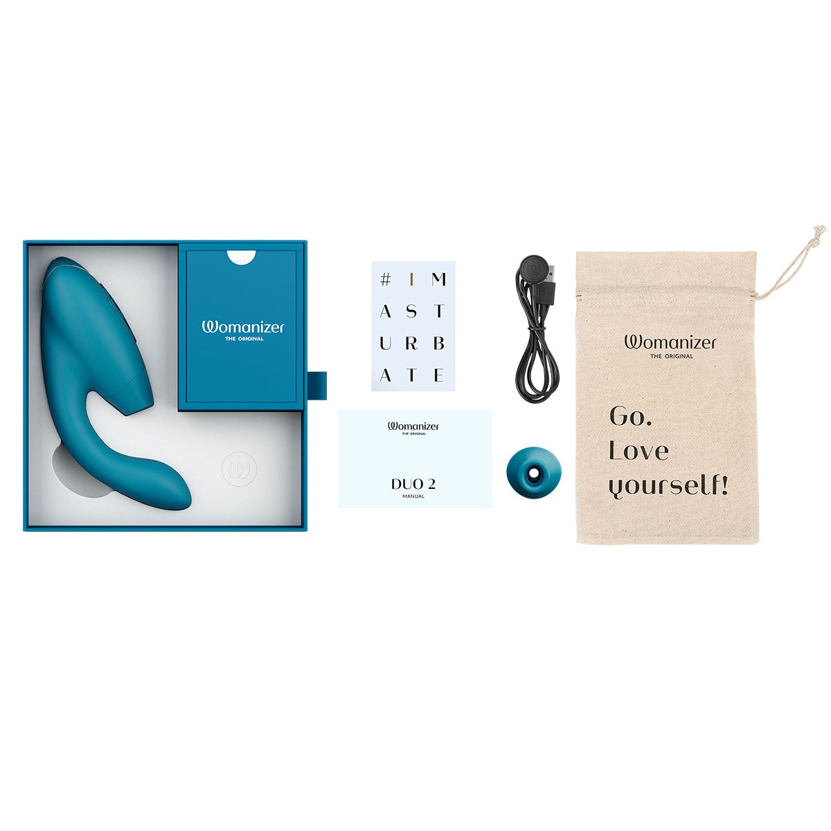 Womanizer - DUO 2 - Dual Stimulator - Petrol