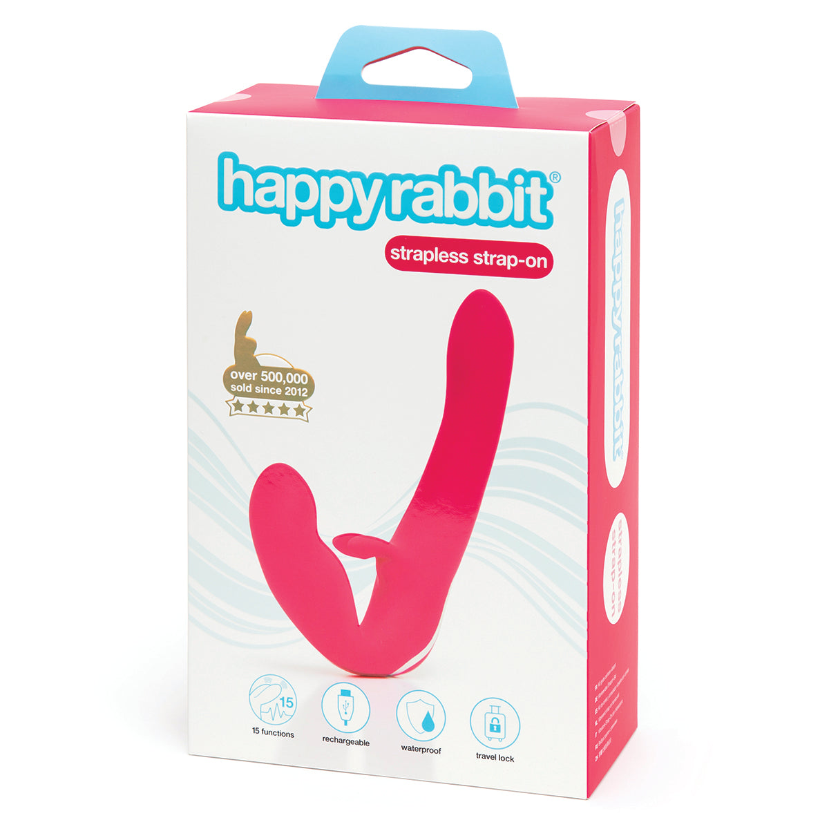 Happy Rabbit - Godemichet sans bretelles - Rose