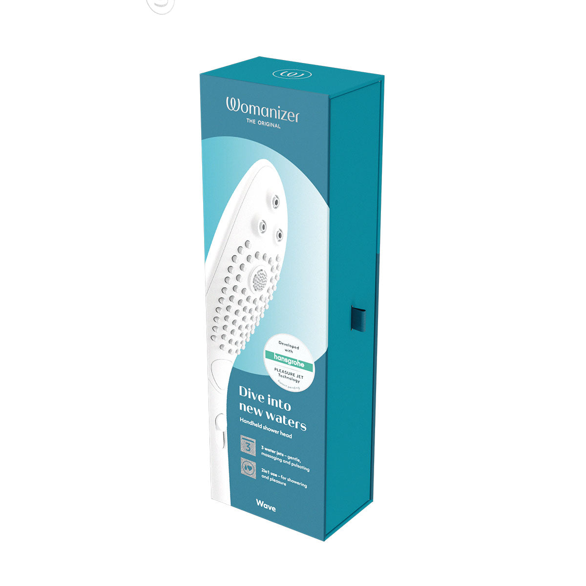 Womanizer - Wave - Combined Shower Head & Water Massage Clitoral Stimulator - White