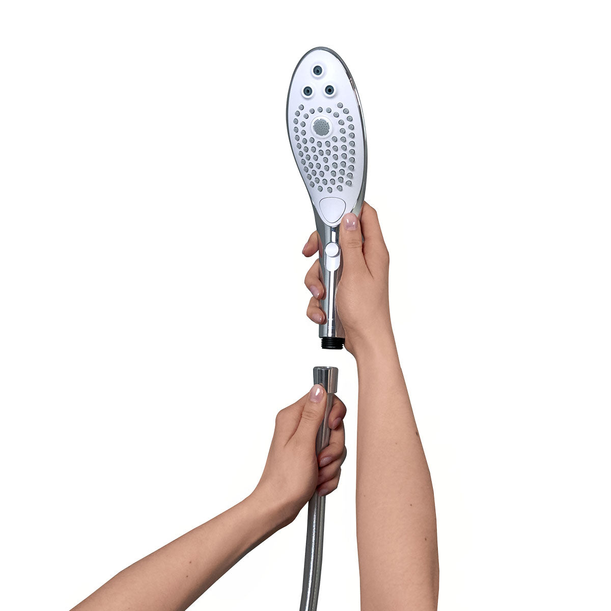 Womanizer - Wave - Combined Shower Head & Water Massage Clitoral Stimulator - Chrome
