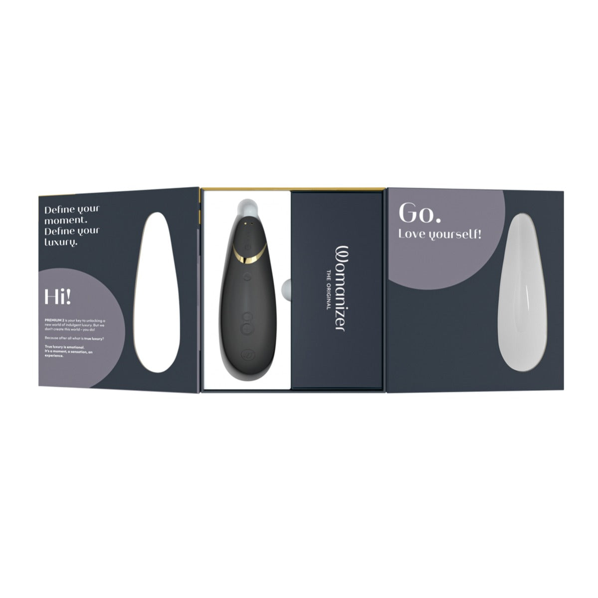 Womanizer - Premium 2 - Clitoral Stimulator - Black