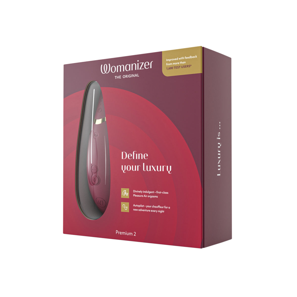 Womanizer - Premium 2 - Clitoral Stimulator - Bordeaux