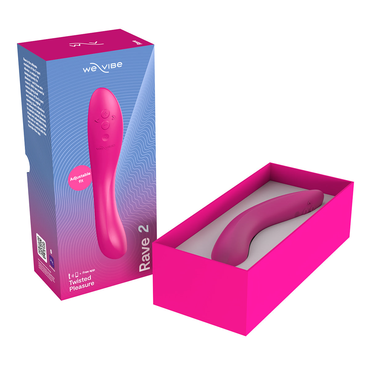 We-Vibe® Rave 2 - Twisted Pleasure - G-Spot Vibrator - Fuchsia