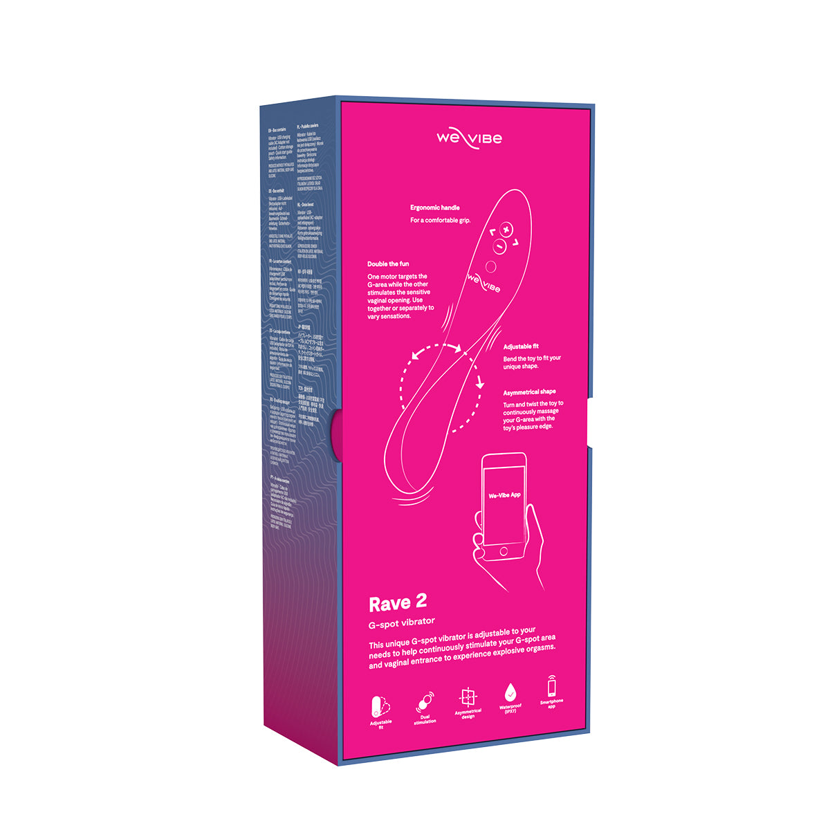 We-Vibe® Rave 2 - Twisted Pleasure - G-Spot Vibrator - Fuchsia