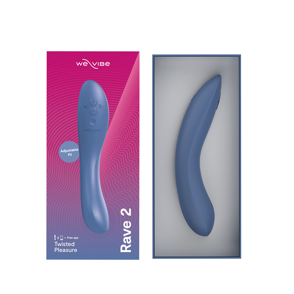 We-Vibe® Rave 2 - Twisted Pleasure - G-Spot Vibrator - Blue